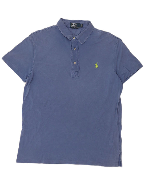 POLO RALPH LAUREN Polo Uomo Blu Medio Cotone