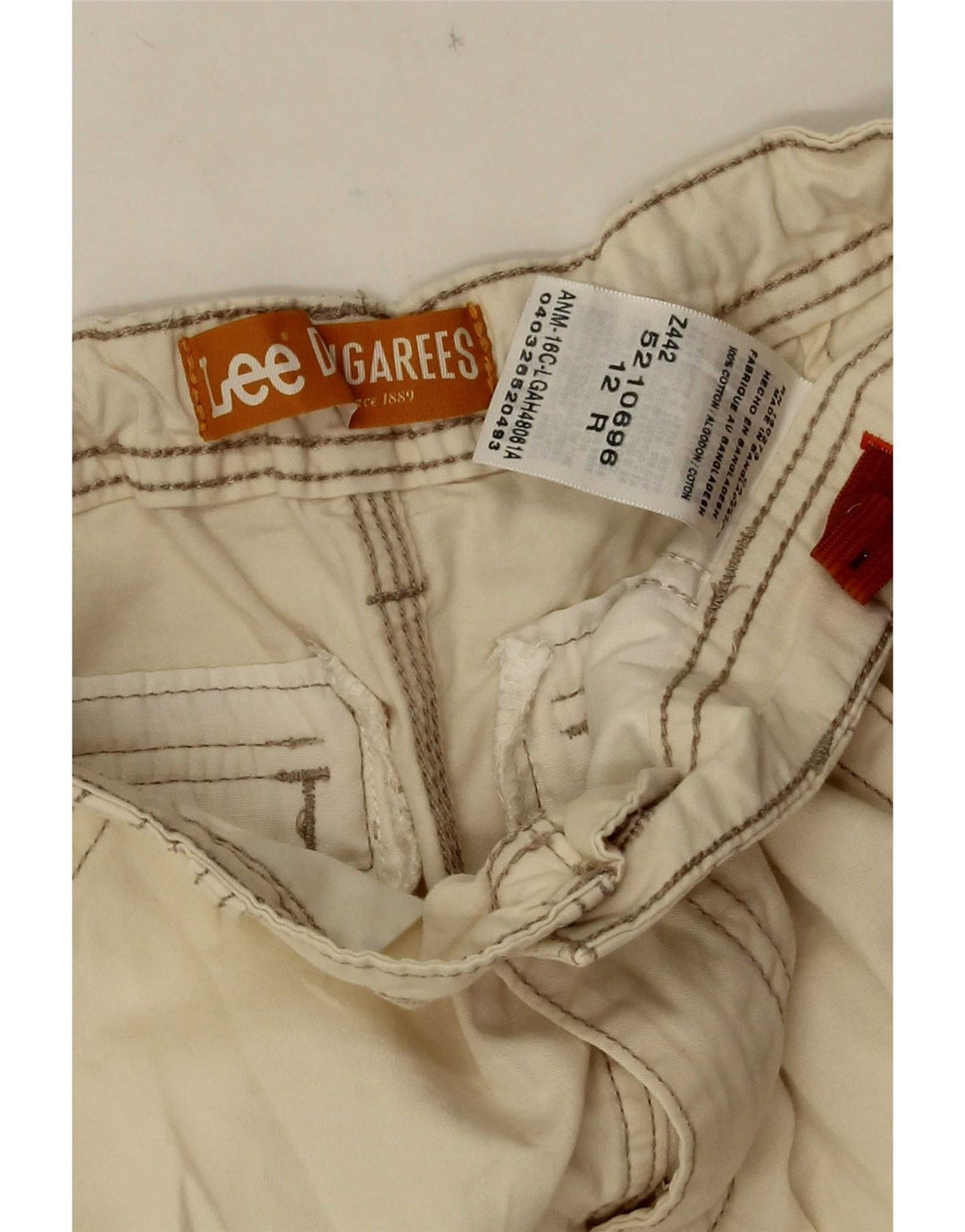 Pantaloncini cargo Lee da bambino 11-12 anni W24 in cotone beige