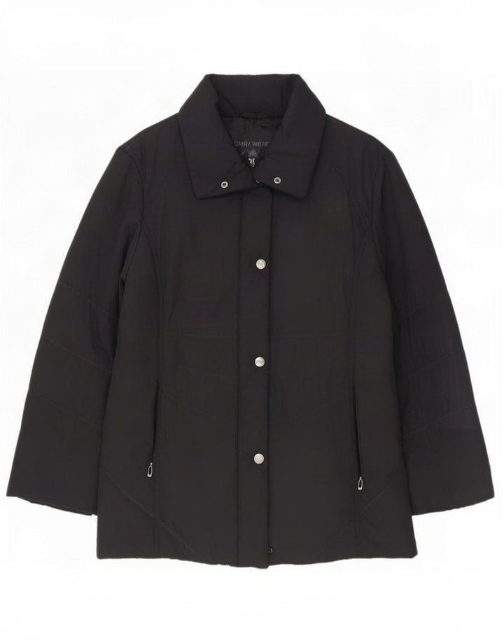 Giacca imbottita da donna Gerry Weber UK 14 grande nera