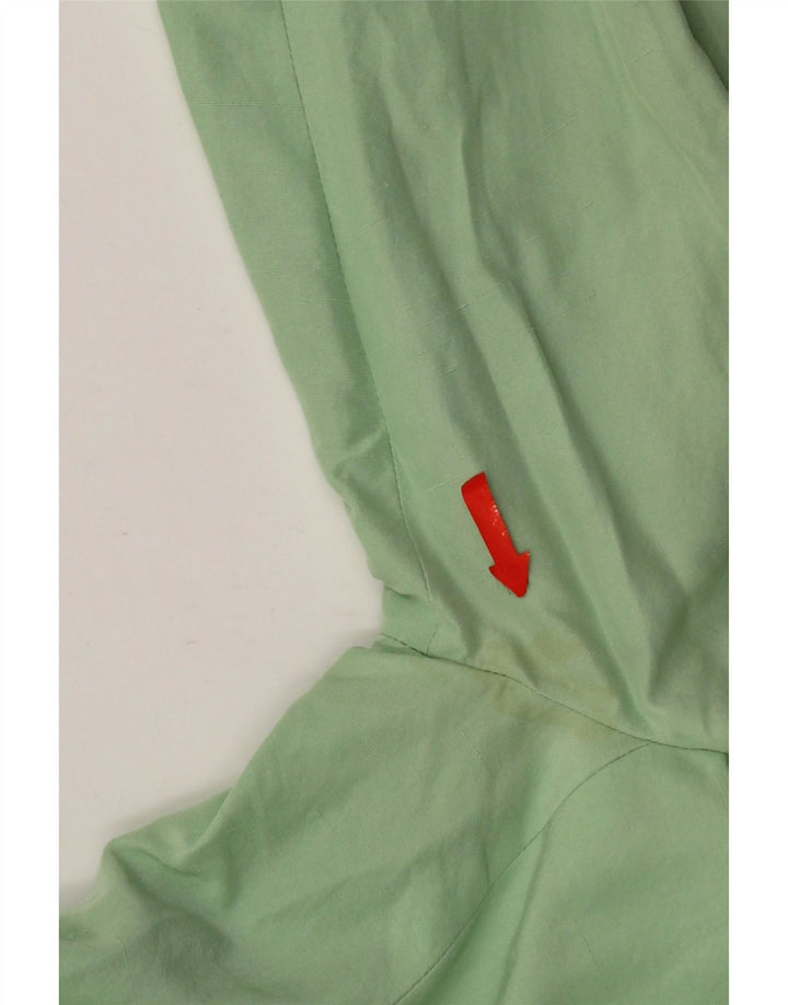 Giacca blazer a 1 bottone da donna Max Mara UK 14 Seta verde medio