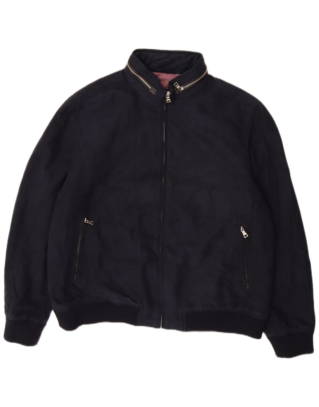 Giubbotto bomber vintage da uomo UK 44 2XL Blu navy
