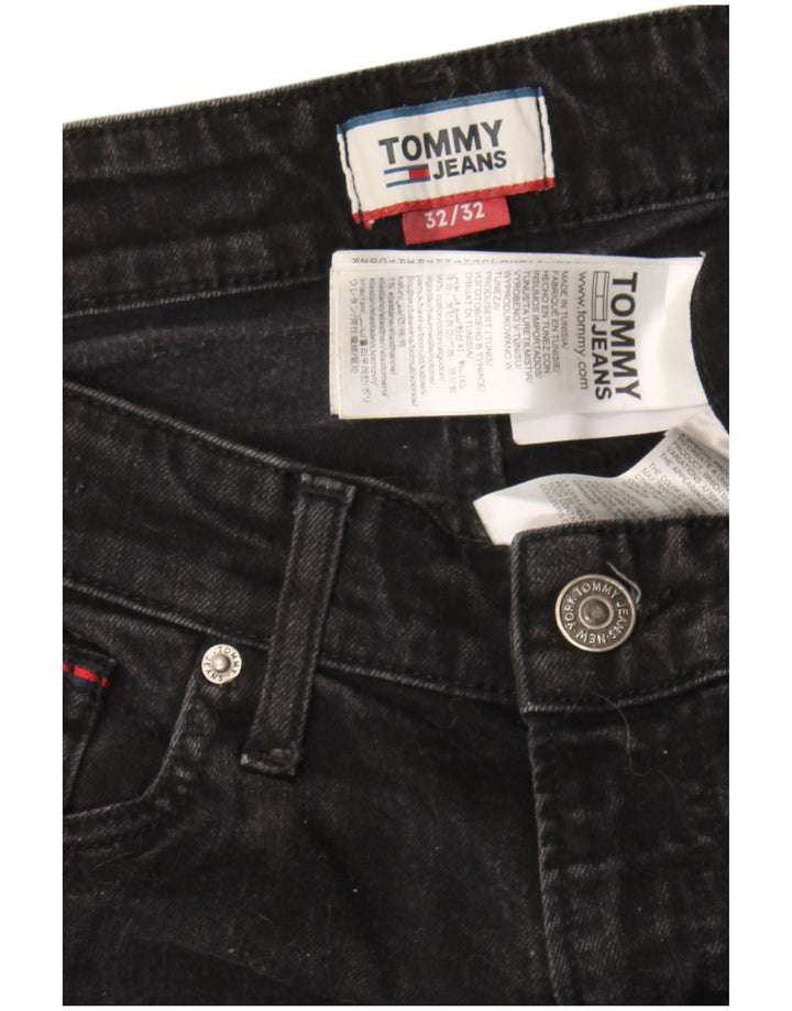 Jeans slim da uomo Tommy Hilfiger W32 L32 cotone nero