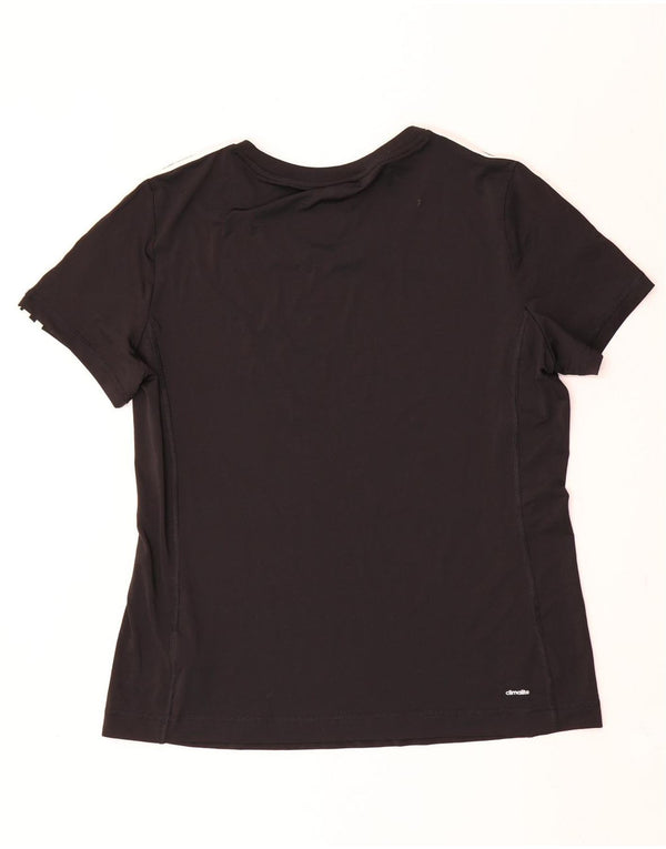 T-shirt Adidas Climalite da donna Top UK 20/22 XL poliestere nero