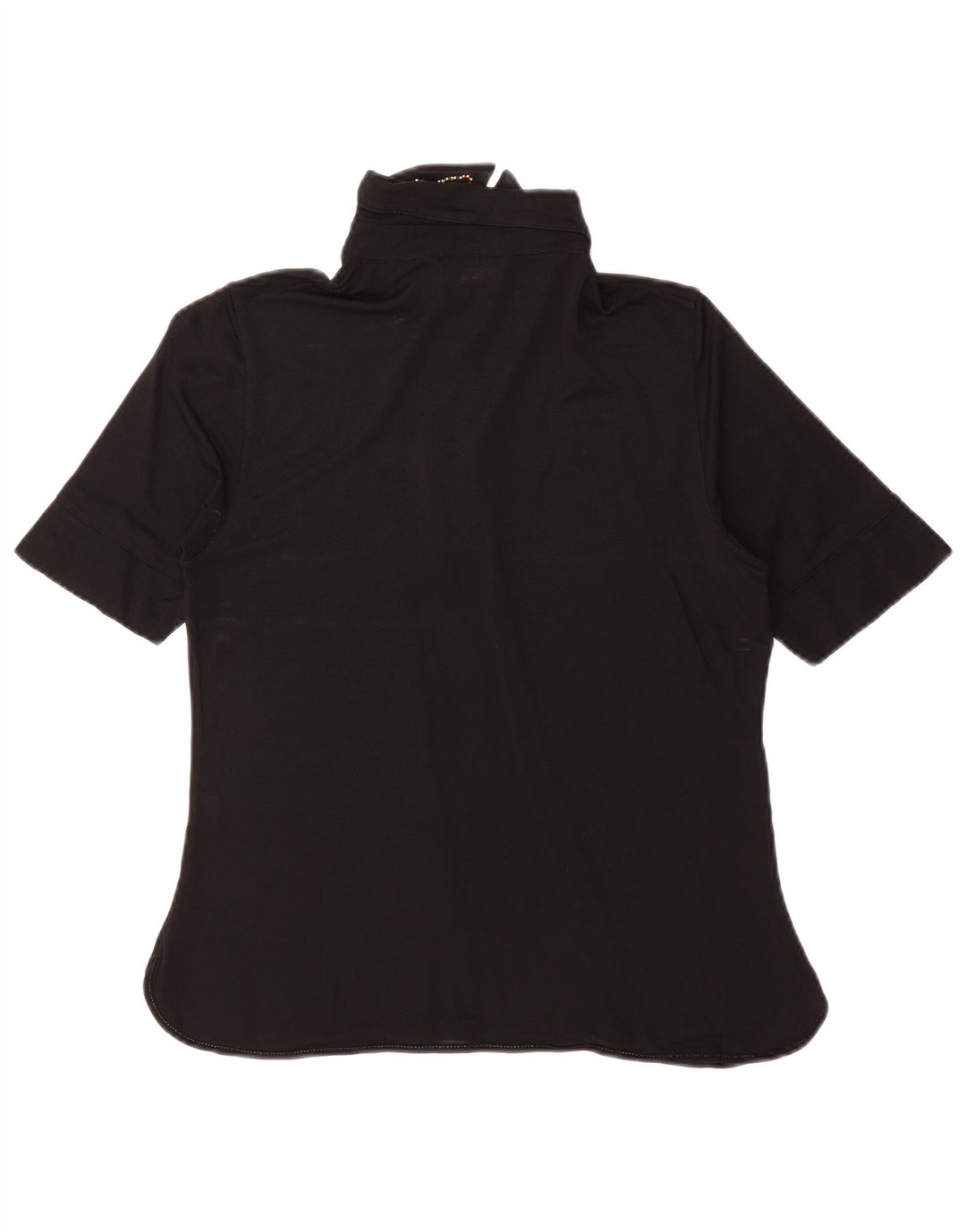 GATTINONI Womens Polo Shirt IT 48 XL Black Viscose