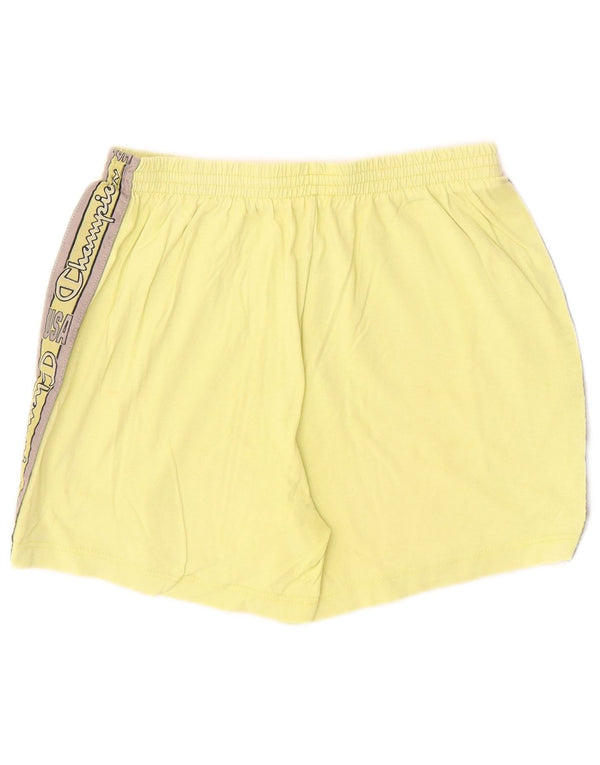 Pantaloncini sportivi grafici da donna Champion UK 12 Medium Yellow Colourblock
