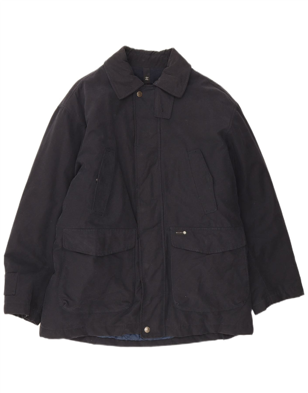 Giacca a vento da uomo Belfe UK 38 cotone blu navy medio
