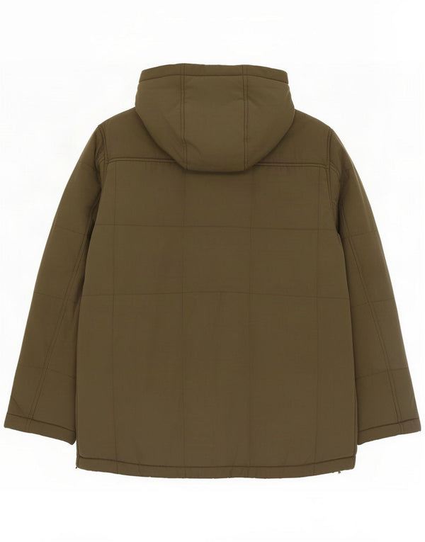 Jack & Jones Giacca a vento con cappuccio da uomo UK 38 Medium Khaki Poliestere