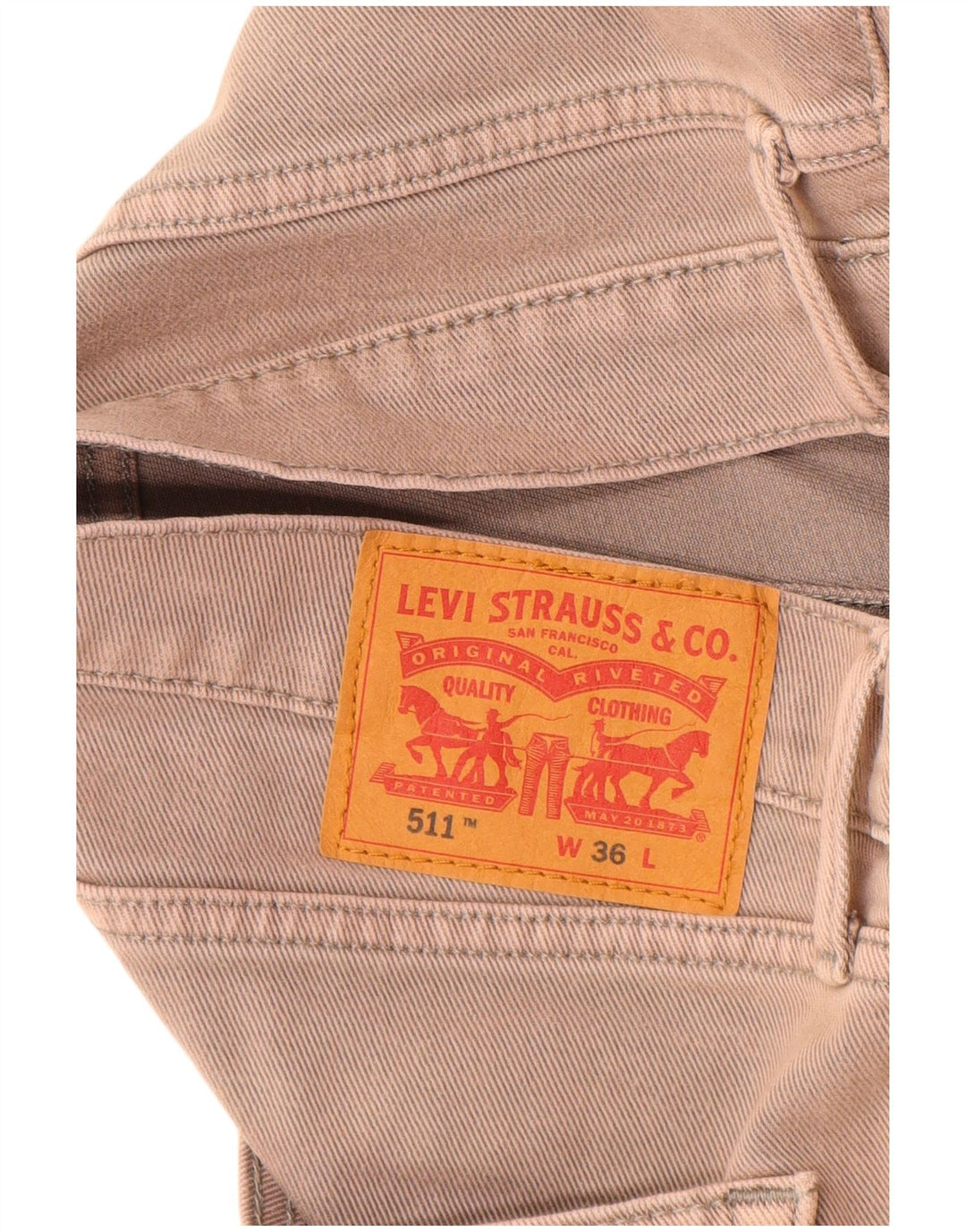 Pantaloncini di jeans 511 da uomo LEVI'S W36 grandi grigi