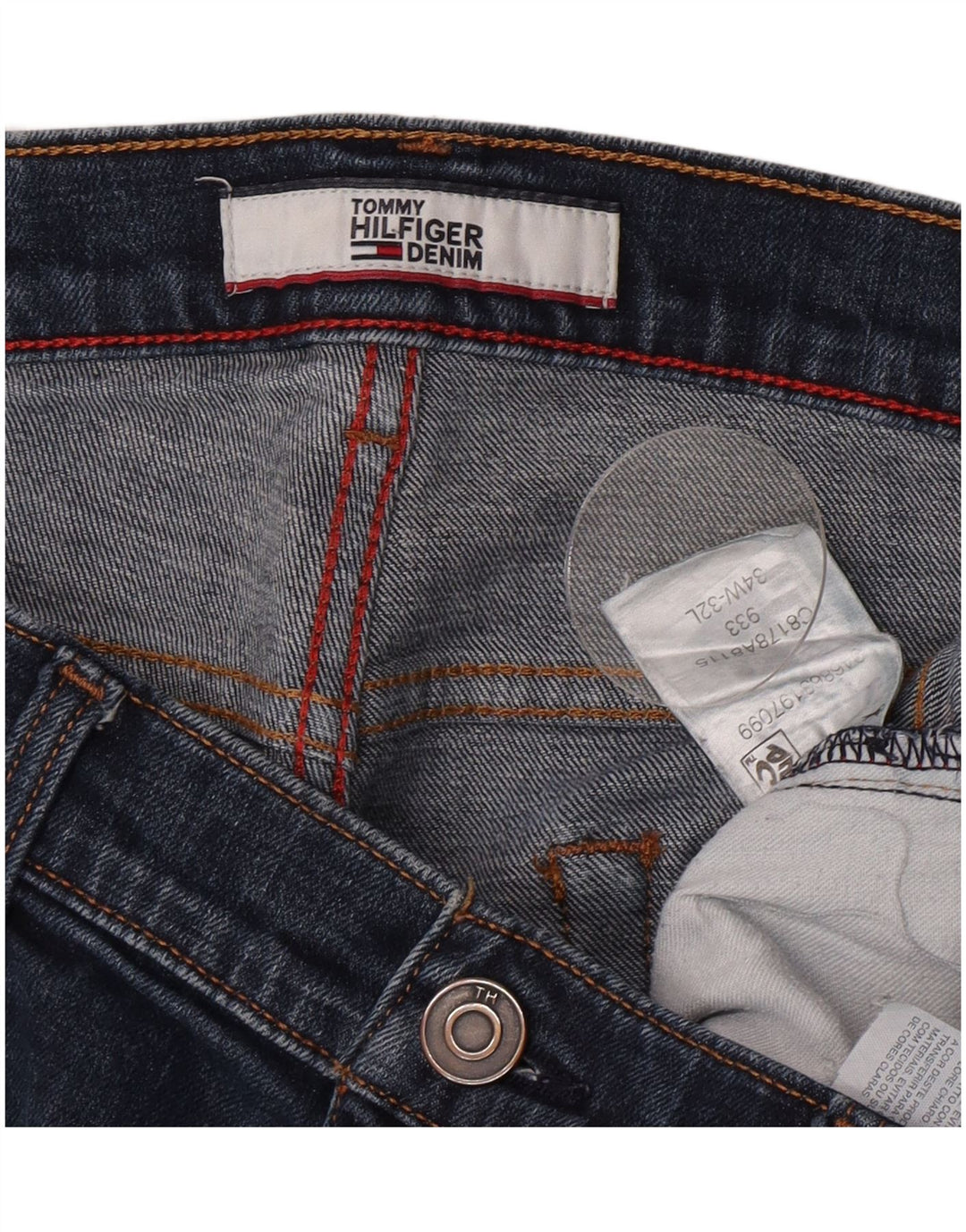 Jeans slim da uomo Tommy Hilfiger W34 L32 Blu