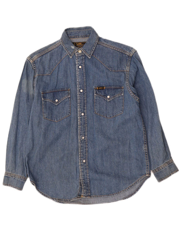 Camicia Lee per ragazzi in denim 9-10 anni piccola in cotone blu