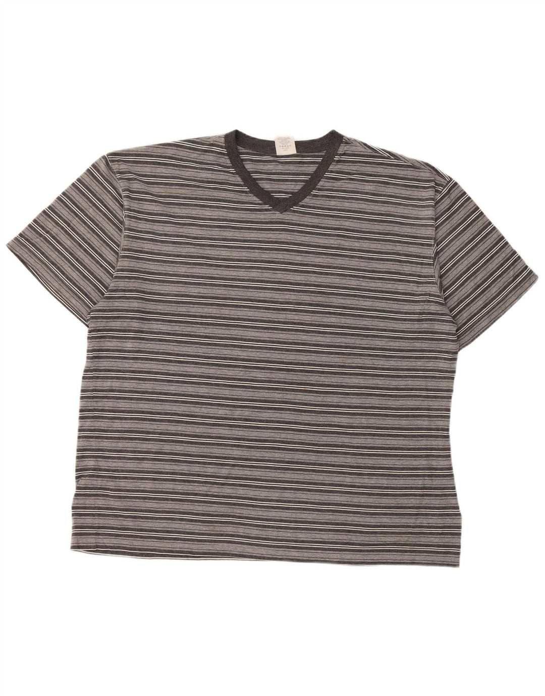 CALVIN KLEIN T-shirt da uomo Top grande in cotone a righe grigie