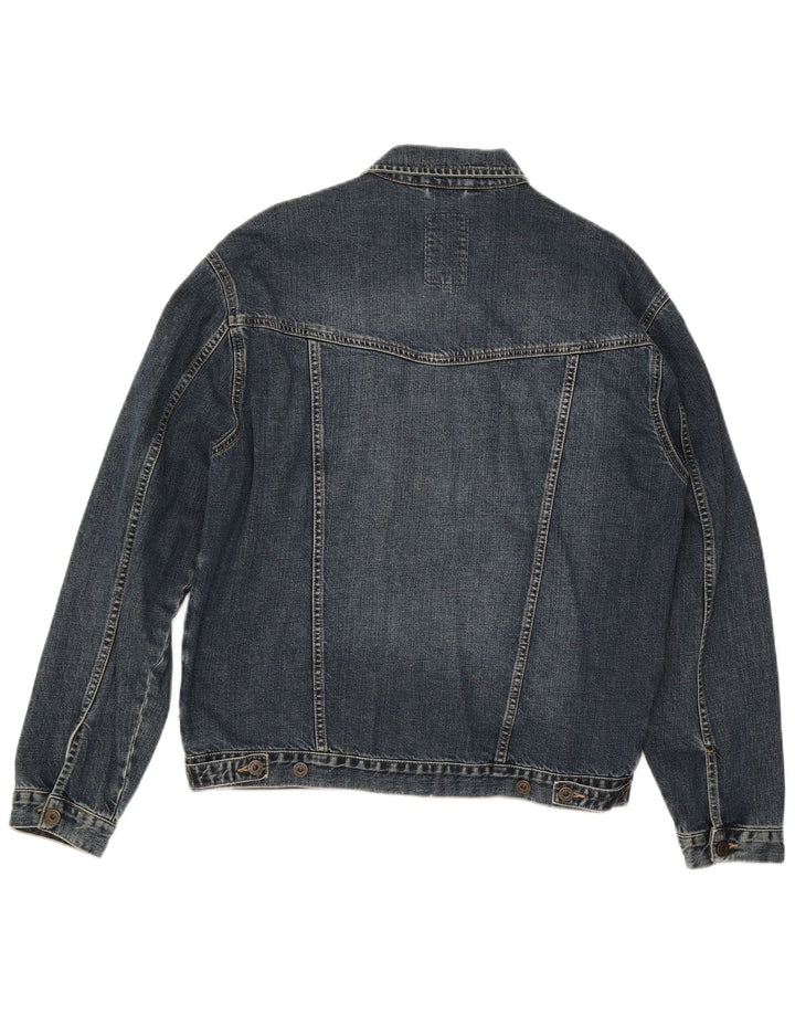 CAMP DAVID Mens Denim Jacket UK 44 2XL Blue Cotton