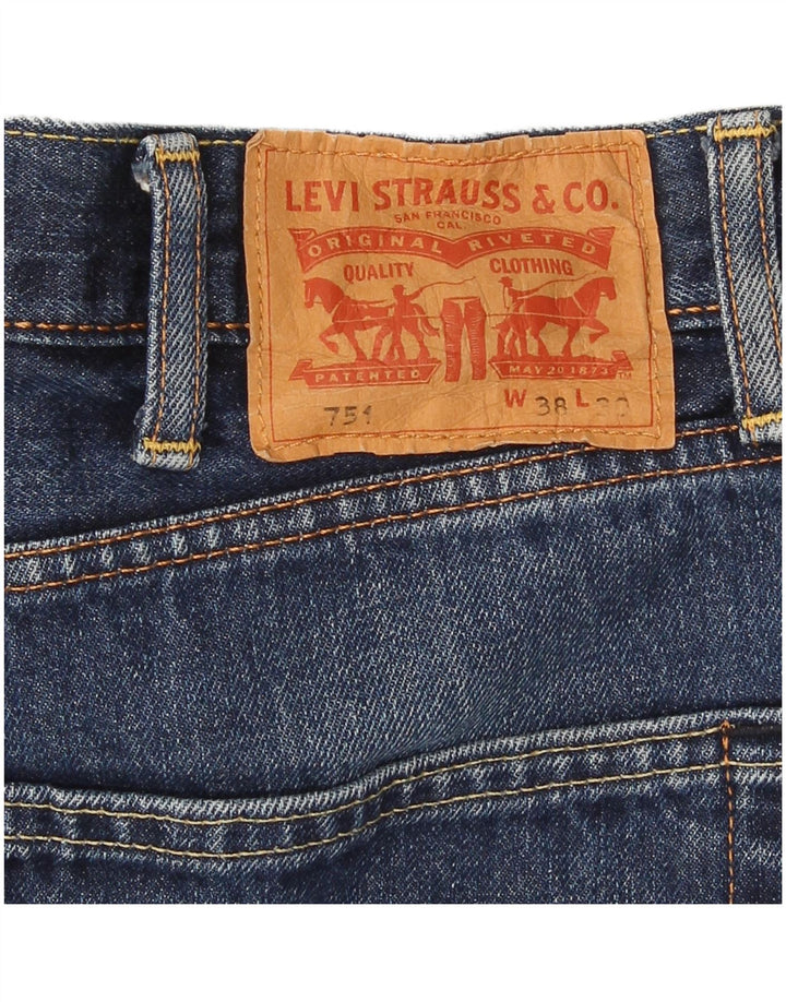 Levi's Uomo 751 Jeans dritti W38 L30 Blu