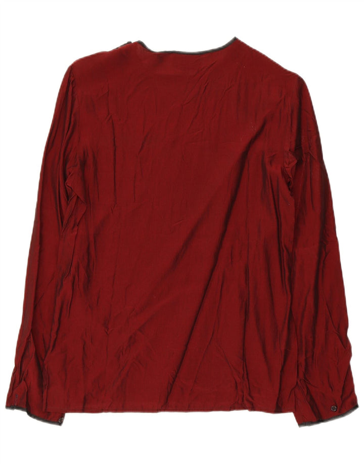 Camicetta vintage da donna Top IT 42 Viscosa bordeaux medio
