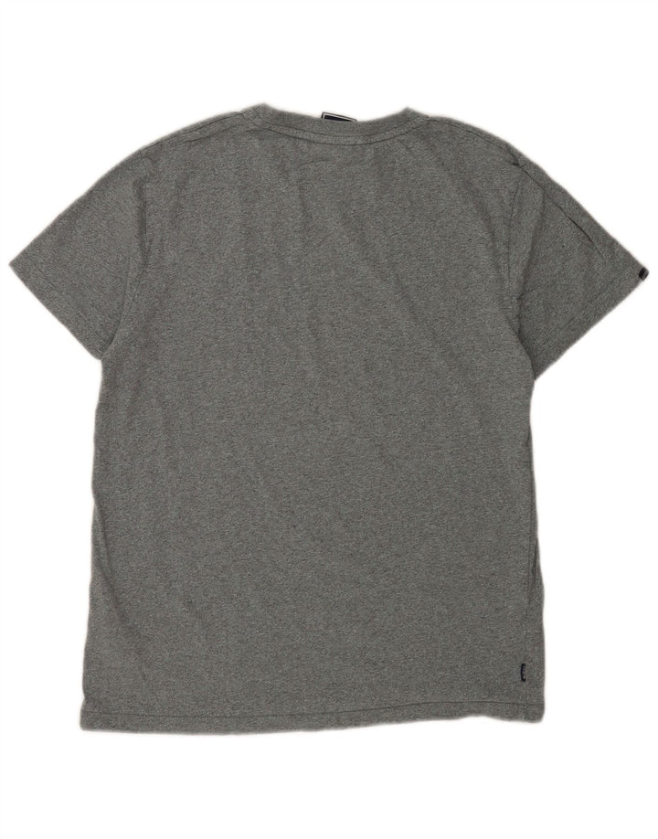 T-shirt da uomo Superdry Top grande in cotone grigio