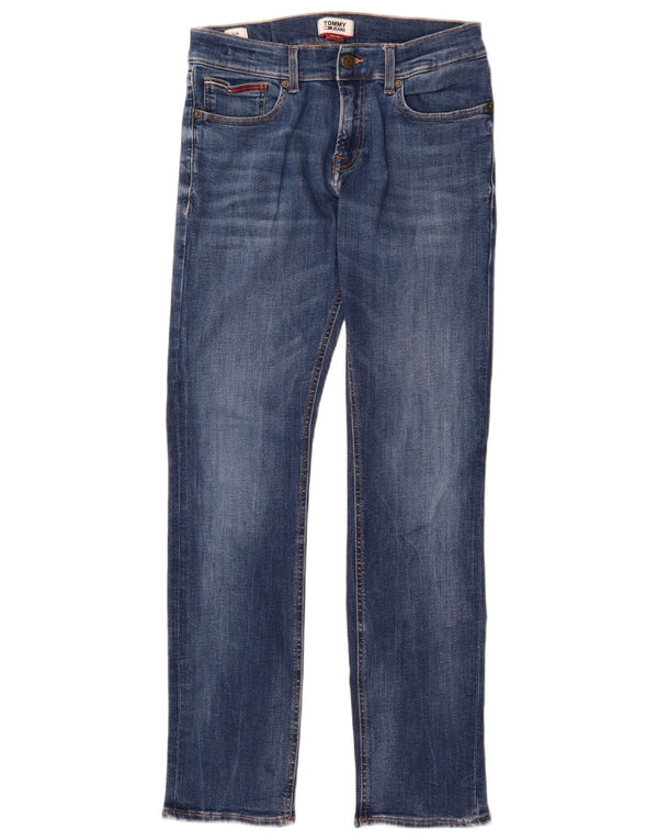 Jeans slim da uomo Tommy Hilfiger W30 L32 cotone blu