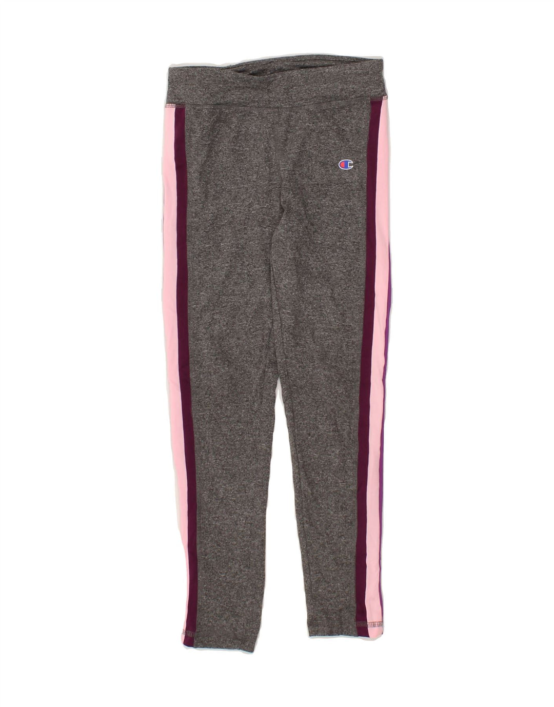 CHAMPION Girls Leggings 7-8 Years  Grey Colourblock Polyester Vintage Champion and Second-Hand Champion from Messina Hembry 