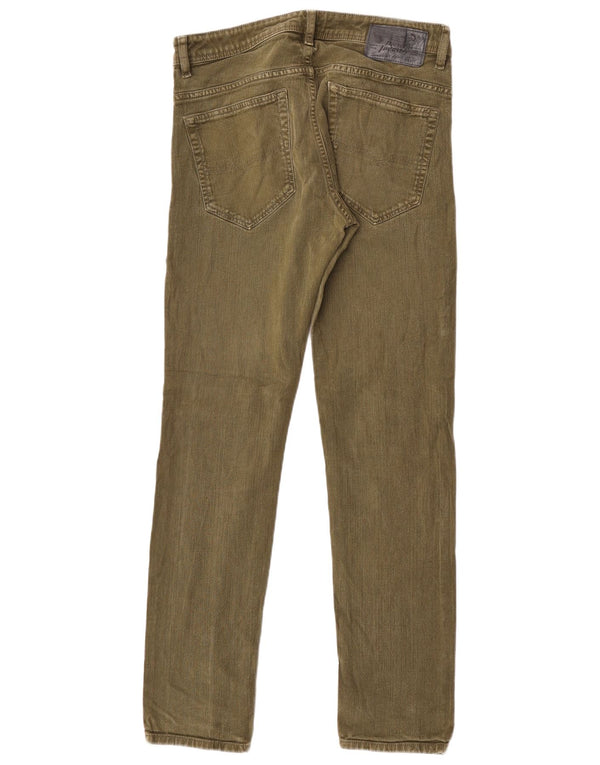 Jeans skinny slim da uomo Diesel Thavar-XP W31 L32 cotone kaki