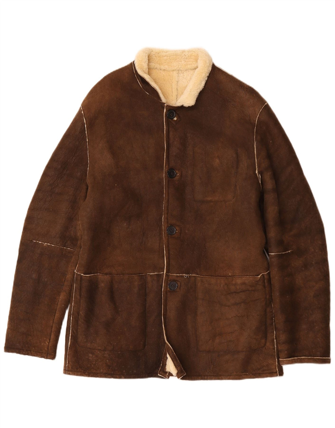 Giubbotto Montone Uomo Grifoni IT 50 Large Marrone