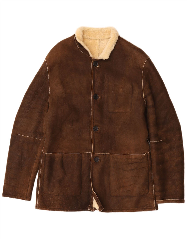 Giubbotto Montone Uomo Grifoni IT 50 Large Marrone