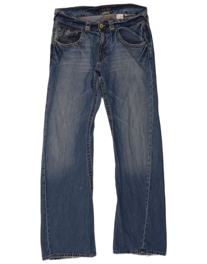 Jeans Bootcut da donna Armani W33 L33 in cotone blu