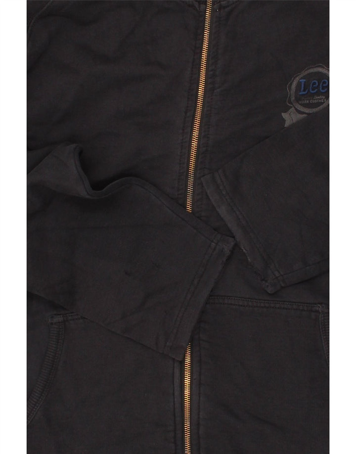 LEE Mens Tracksuit Top Jacket 2XL Navy Blue Cotton Vintage Lee and Second-Hand Lee from Messina Hembry 