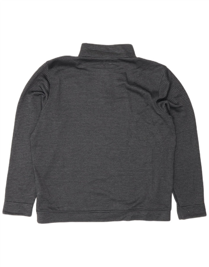 Under Armour Uomo Storm-Fit Zip Collo Pullover Tuta Top XL Grigio a Righe