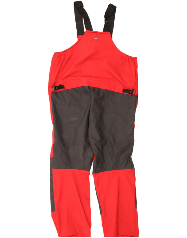 Musto Salopette da sci da uomo Performance XL Nylon rosso a blocchi di colore