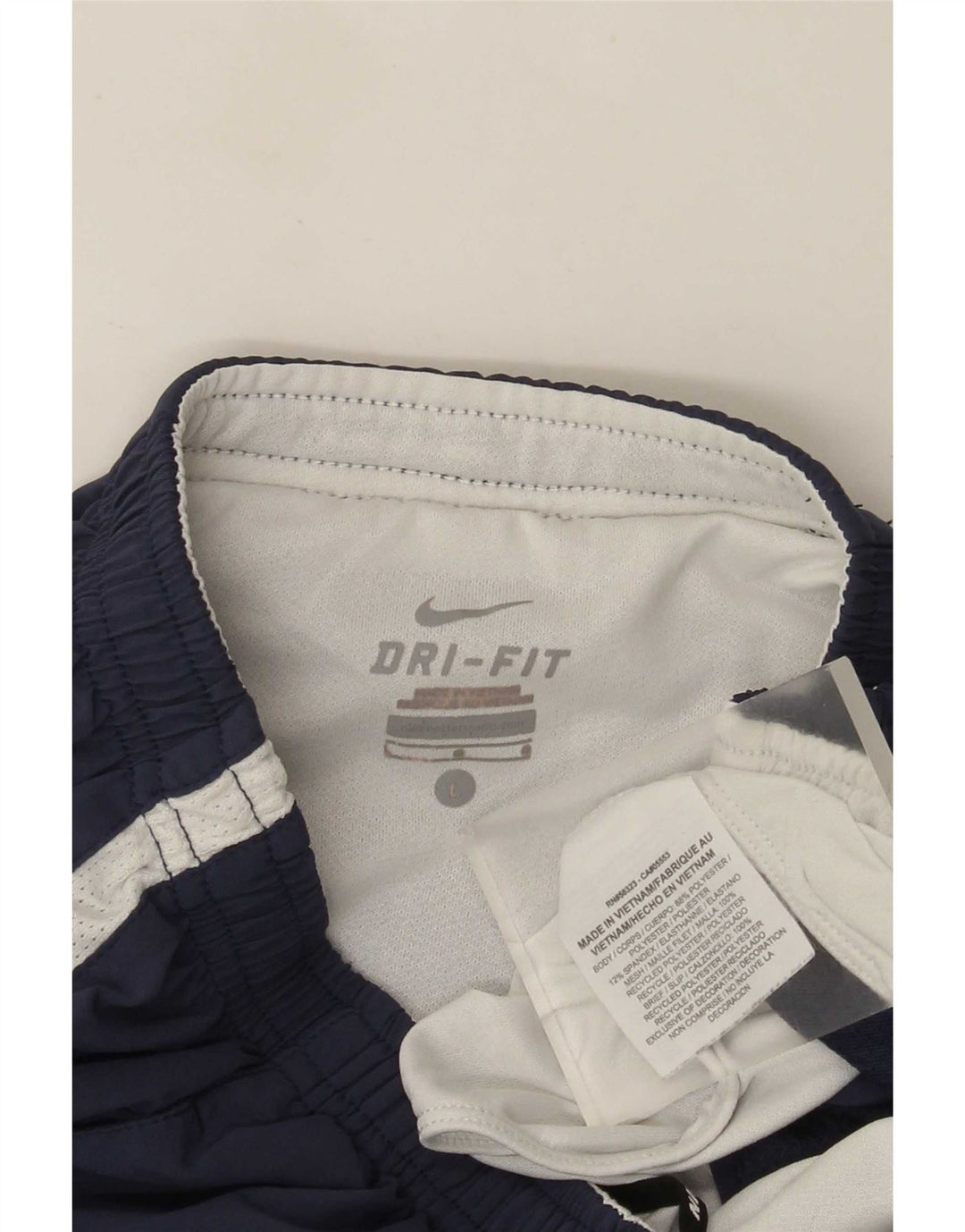 Pantaloncini sportivi Nike Dri Fit da uomo, grandi, in poliestere color block blu navy
