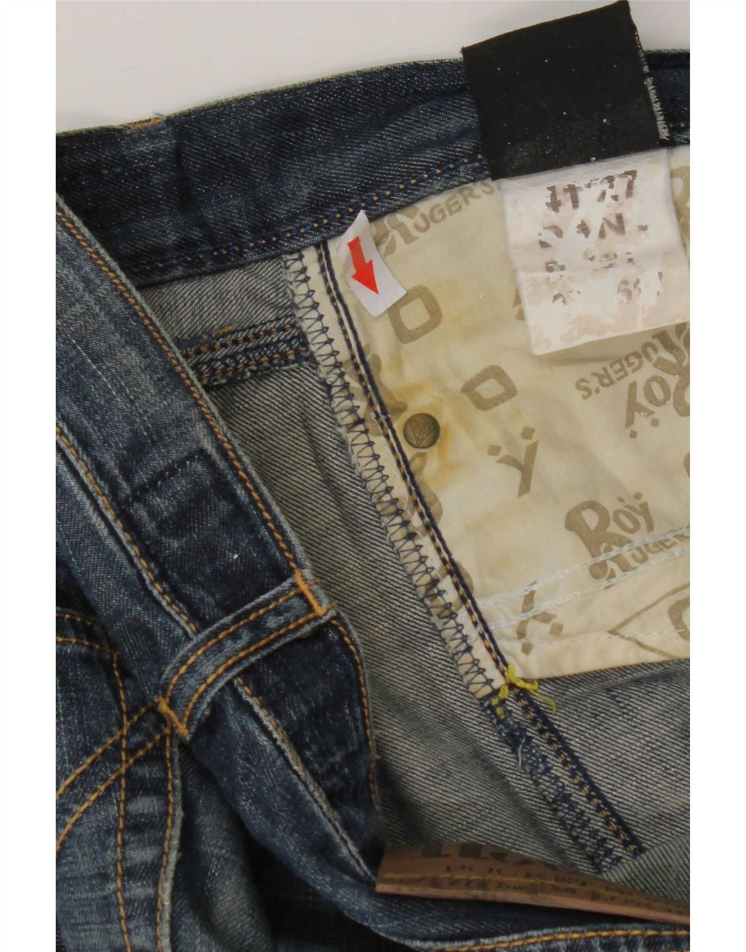 Jeans slim da donna Roy Rogers W27 L32 cotone blu
