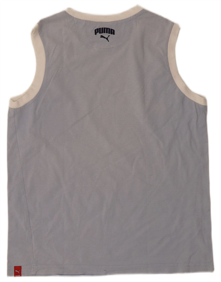 Canotta Puma da bambino 15-16 anni in cotone blu