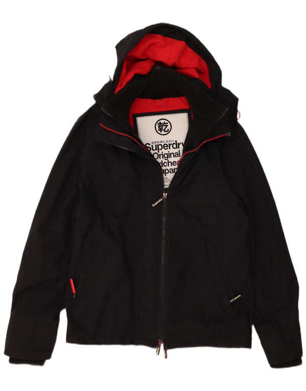 Giacca a vento con cappuccio da donna SUPERDRY UK 20 2XL Nera