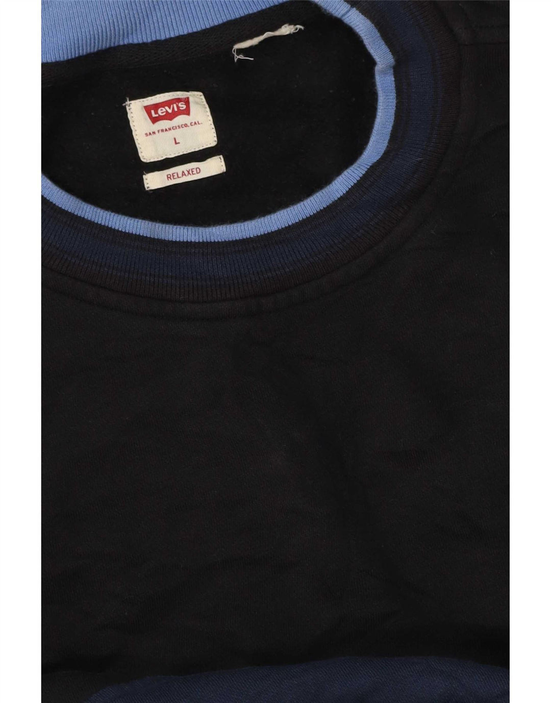 Levi's Felpa da uomo dalla vestibilità rilassata, grande, color block blu navy
