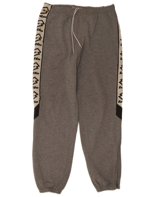 Pantaloni da tuta da uomo Lotto Joggers UK 40/42 Large Grigio Colorblock