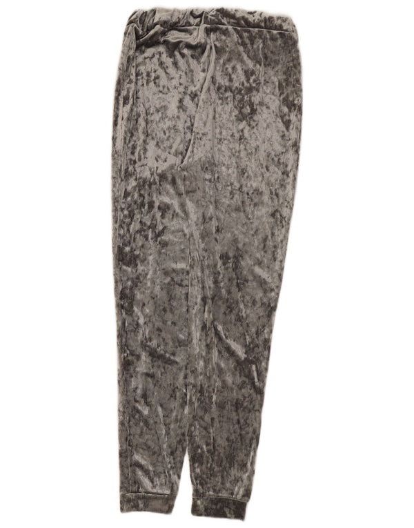 Pantaloni da tuta in velluto da donna Marks & Spencer Joggers UK 8 Small Grigio