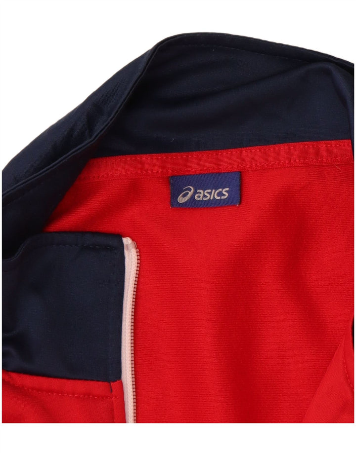 Giacca da tuta da uomo Asics XL rossa color block