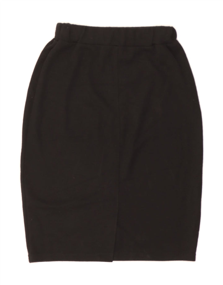 VINTAGE Womens Pencil Skirt Medium W24  Black Acrylic Vintage Vintage and Second-Hand Vintage from Messina Hembry 