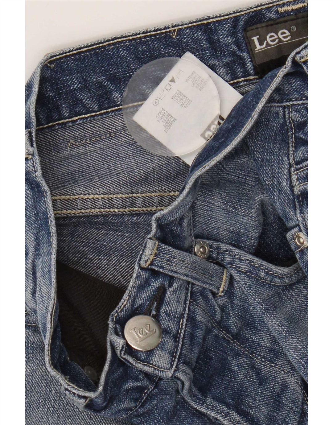 Jeans dritti Lee Knox da donna W28 L28 cotone blu
