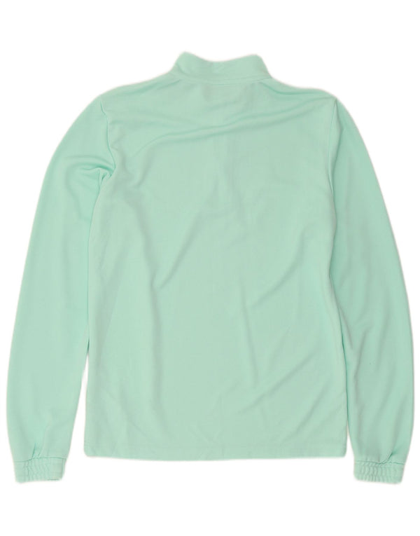 Adidas Uomo Aeroready Zip Collo Top Manica Lunga Verde Medio Sport