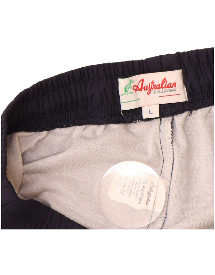 Pantaloni da tuta da uomo AUSTRALIAN L'ALPINA Large in poliestere blu navy