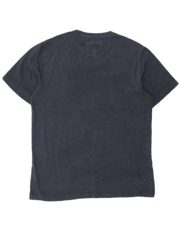 Crew Clothing T-shirt da uomo Top Large in cotone blu navy
