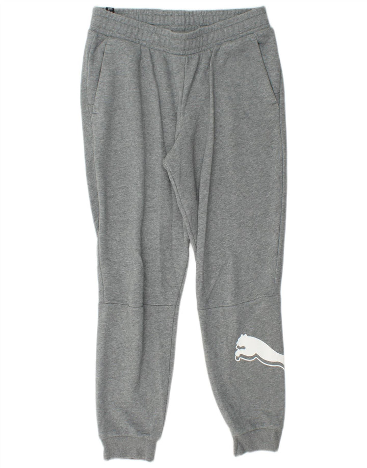 Pantaloni da tuta con grafica da donna Puma Joggers UK 14 Grigio medio chiazzato