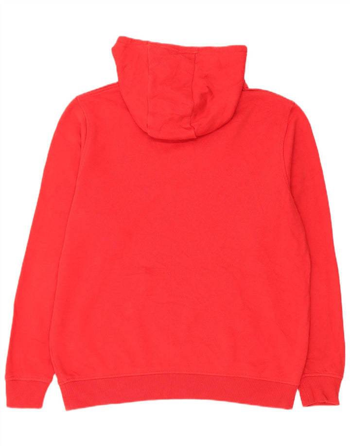 Maglione con cappuccio grafico da uomo Animal in cotone rosso medio