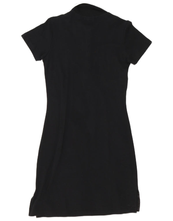 Abito polo da donna Sergio Tacchini UK 14 grande cotone nero