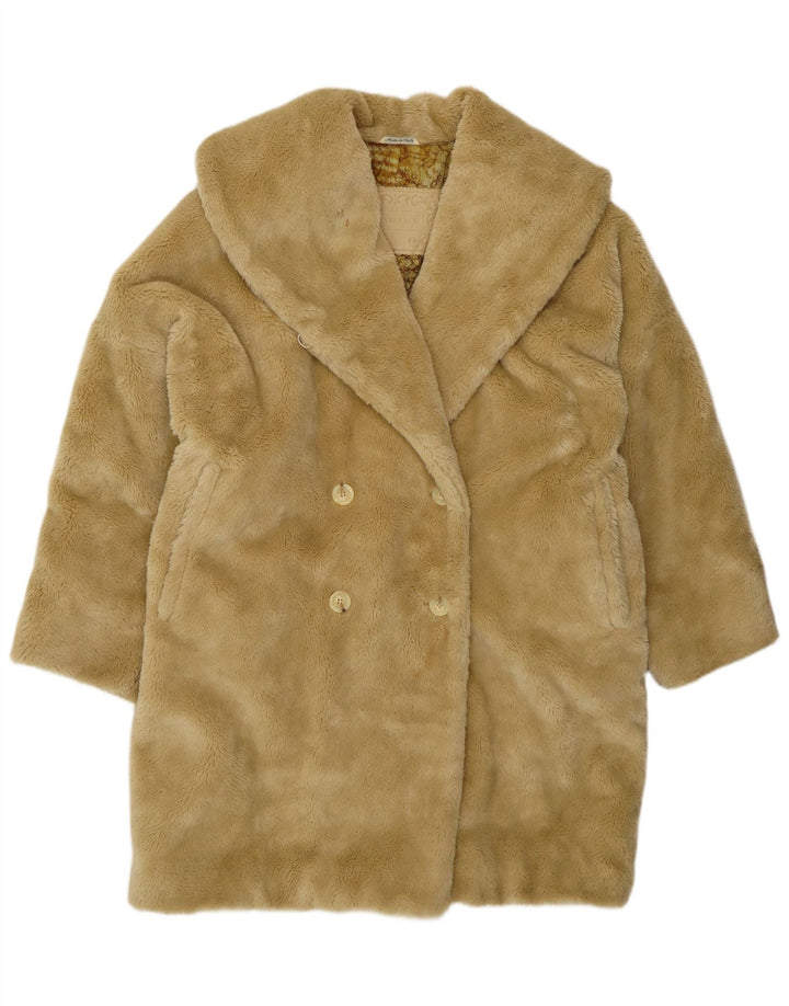 Cappotto doppiopetto oversize da donna Penny Black UK 10 piccolo Beige