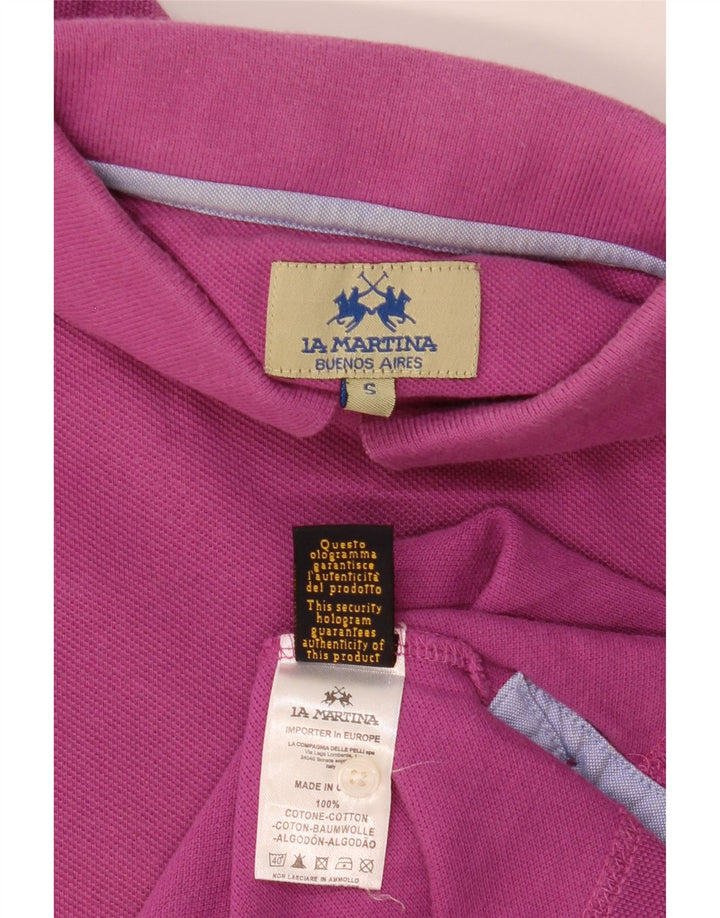 Polo Uomo La Martina Small Rosa Cotone