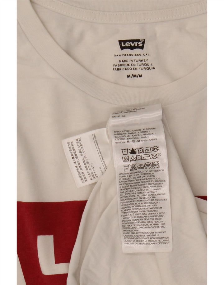 T-shirt grafica da uomo Levi's Top in cotone bianco medio