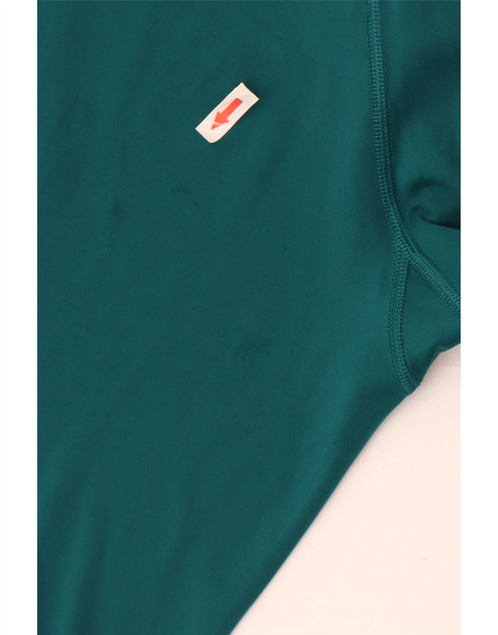 Leggings grafici da donna Reebok UK 8/10 Small Verde Colourblock Poliestere