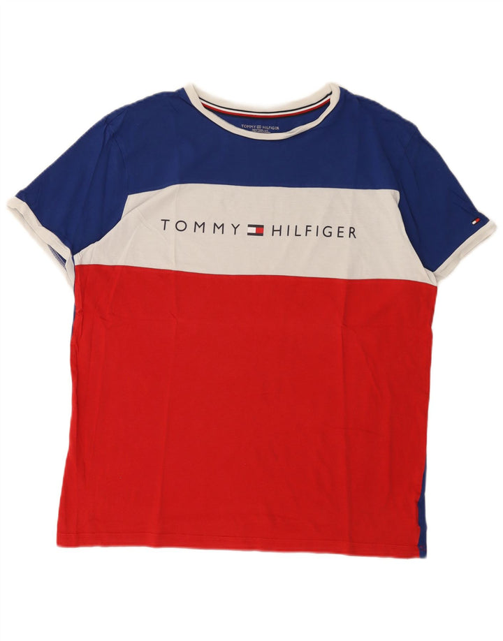 T-shirt grafica da uomo Tommy Hilfiger Top Large multicolore Colourblock