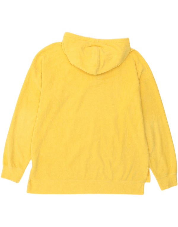 Maglione con cappuccio grafico in pile da uomo Champion grande poliestere giallo